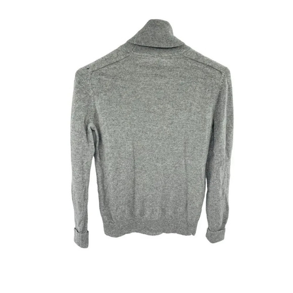 EVERLANE Cashmere Turtleneck Sweater Heather Gray Long Sleeve Pullover Size S - Picture 7 of 11